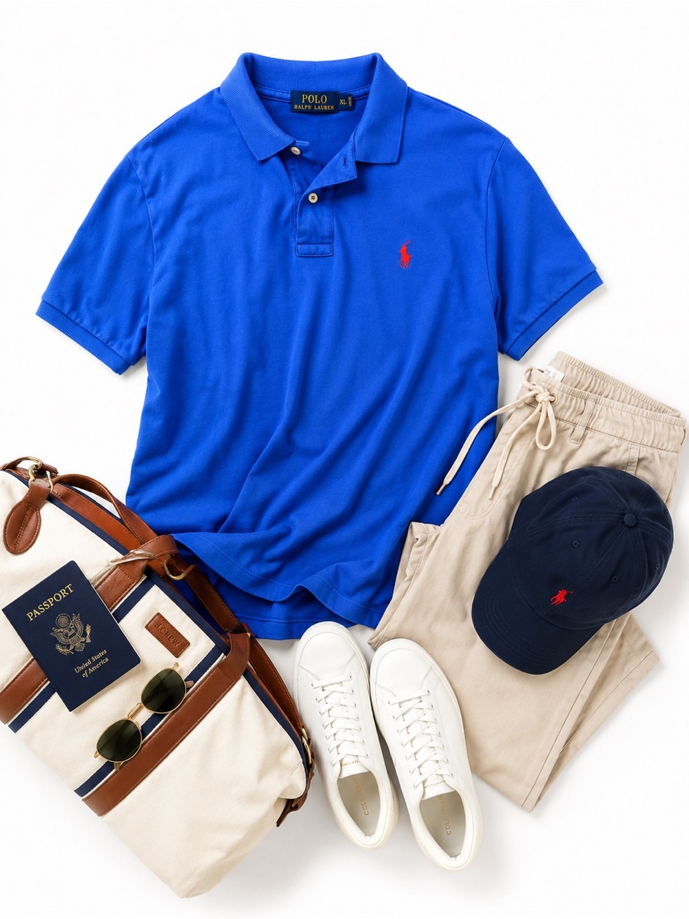 Ralph Lauren Men’s Royal Blue Vintage Polo with Red Pony-00C